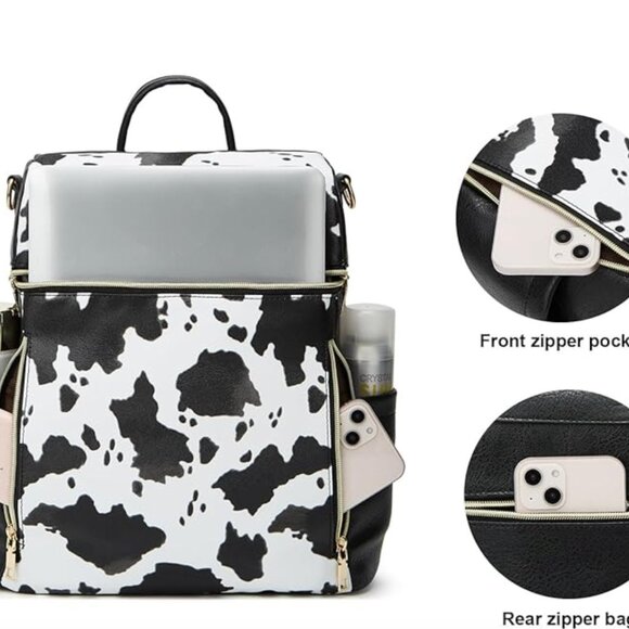 Vegan Leather Backpack - Picture 2 of 6